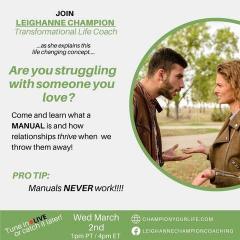 Champion Your Life with Leighanne Champion: Are you struggling with someone you love?