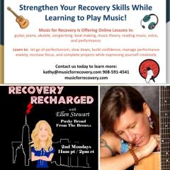 The Dr. Pat Show: Talk Radio to Thrive By!: Music For Recovery with Guest Host Ellen Stewart The Pushy Broad From The Bronx and guest Kathy Moser