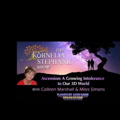 The Kornelia Stephanie Show: Ascension: A Growing Intolerance to Our 3D World with Colleen Marshall and Miles Simons