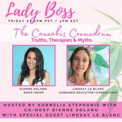 The Kornelia Stephanie Show: The Cannabis Conundrum: Truths, Therapies, & Myths with Dianne Solano and Lindsay Le Blanc