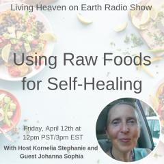 The Kornelia Stephanie Show: Using Raw Foods for Self-Healing
Prof. Johanna Sophia talks about her coaching strategy "EASY*FUN*RAW- Self Healing w/Foods"